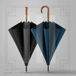 Olycat Luksusowy projektant drewniany uchwyt parasol mocny wiatrówek duży golf deszcz S Prezenty Black Duże Paraguas na świeżym powietrzu 308