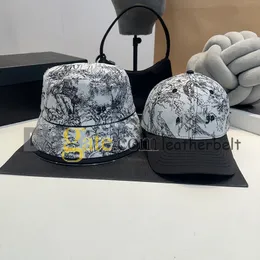 Fashion Print Bucket Hat Designer Letter Caps de golfe Contraste Cap boné de beisebol Homens Mulheres Retro Pescador Casquette