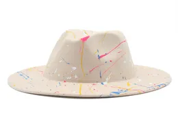 2022 Fedora Hats Women Men Simple Felt Hat Woman Fedoras Man Jazz Top Hat Femmina maschio Brim Cap Fashion Spring Autumn Inverno 5386340