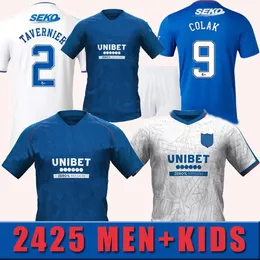 2023 2024 2025 S-4xl Rangers Davis Morelos Hagi Maglie da calcio 24 25 Home Away Third 3rd Fourth Football Shirt Men Kids Colak Lawrence Kent R.Matondo 118