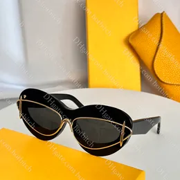 المعدن Cat Eye Frame House Grungses Designer Womens Sunglasses عالية الجودة الكلاسيكية حرف شمسي النظارات الشمسية العصرية