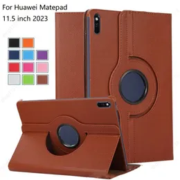 360 rotierende Ständer Ledertasche für Huawei Matepad 11.5 2023 T10 T10S MATEPAD SE 10.4 Ehrenpad V6 x8 x9 x8 pro t5 t3 10 lichee pu Leder Flip Tablet Cover