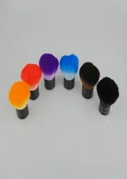 12pcslot 6Color Valfria borstar Makeup Nylon Hårborste Kabuki Brush Mushroomformade borstar3489472