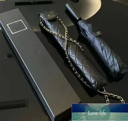 Umbrella de luxo clássico preto longa guarda