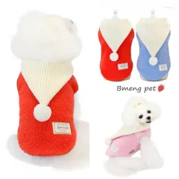 Roupas de gato de inverno de vestuário para cachorro com chapéus com lã quente de cachorro chihuahua roupas de estimação para cães pequenos gatos capuz de casaco