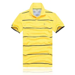 Бренд Summer Fashion Men's Stripe Brand Polos Рубашка High Street Hip Hop Polo футболка Flip Collar Cotton Fit Минималистская футболка с короткими рукавами