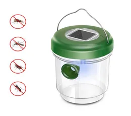 Wasp Trap NonToxic Wasp Trap CatcherReusable Solar Powered Fly Trap with Ultraviolet LED Light Waterproof for for Trapping Bees2826916