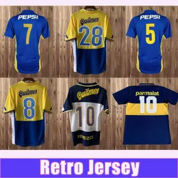 1998 1999 Boca Juniors Jersey Retro Soccer Tevez Riquelme
