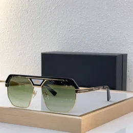 Flache Top Sonnenbrille Schwarzes Goldgrün -Gradienten -Männer Designer Sonnenbrille Frauen Sommerschatten Sunnils Lunettes de Soleil UV400 Eyewear