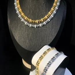 Neue Mode Schlangenkette Halskette Halskette Fischgrätenhalt Gold Farbkette Link Kette Pave 5A CZ Halskette für Frauen Schmuck