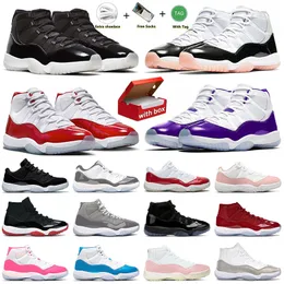 11s With Box jump man 11 basketball shoes j11 designer sneakers space jam low cool grey cherry red DMP gratitude bred reimagined mens women trainers outdoor shoes US13