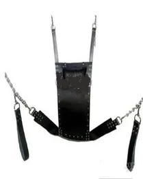 3PCSLot Strict Leather Sling w Stirrups and Pillow Body Ceiling Sex Swing Suspended Love Position Unlimited Pleasure7475823