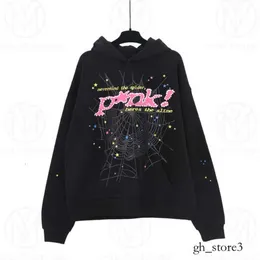 SP5Ders hoodie högkvalitativ ängel pullover rosa röda svarta mens hoodie hoodys byxor mode löst sp5ders grafiska huvkläder tröjor 555 754