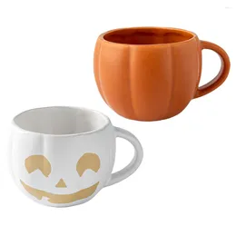 Mugs 2 Pcs Home Water Cup Office Pumpkin Coffee Mug Exquisite Milk Decorate Tumbler Decorative