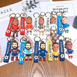 Keychains Woman Designer Key Chan Rings Accessories Soccer Star Cartoon Key Chain for Men Pendant Personlighet Figur Jersey Ryggsäck Key Chain Pendant