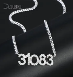 Doremi Crystal Cioncant Letters Collana per donne Gioielli personalizzati Nome personalizzato collane personalizzate Zirconia Iced Out Cioncant T1919059200