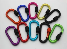 Outdoor -Gadgets Carabiner Snap Hook Hanger Keychain Mountaineering Wandercamping Buntes Aluminium Klettern Carabiner6599162