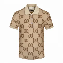 T-shirt 2023 Italien Polotskjorta fi män polo skjortor korta ärmar casual cott t-shirts högkvalitativ casuaretter ner krage toppar k3ua#