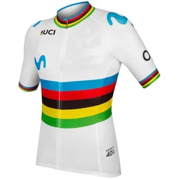 2019 Alejandro Valverde UCI Sadece Kısa Kollu Ropa Ciclismo Gömlek Bisiklet Jersey Bisiklet Giyim Emzixs4xl9277795