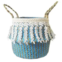 Worki do prania wygodne lekkie składane proste dekoracyjny koszyk jasny kolor kwiat praktyczny do łazienki