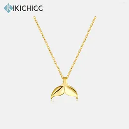 Pendenti kikichicc 925 collana a ciondolo in argento sterling a ciondolo lunghe gioielli di lusso di moda 2024
