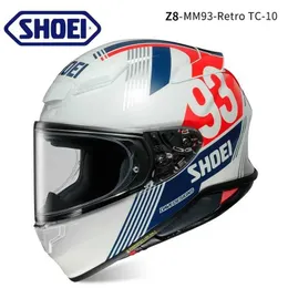 Shoei Smart Helmet Motorcycle Hełm Mężczyzna Z8 Red Ant German Station Pełny flagowy markiz Z7 Lucky Cat9vjk