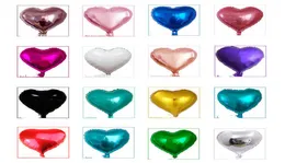 Cuore 18 pollici Metallic Balloon Air DECORAZIONE DELLA DEGITAZIONE DELLA DELLA DELLA MAGLIE GIORNO BAGIONE COLORE DI METALE CULLA CULLA UP7M6139572