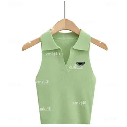 PRDシャツデザイナーTシャツHOT PR-A SUMMER白女性TシャツTHIRT TEES TEES PRADES SHIRT CROP EMBROIDERYセクシーな肩ブラックタンクトップCASUA 4684