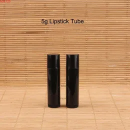 100pcs/lote por atacado 5g plástico preto tubo de batom vazio Lips pequenos contêiner de lata de fálmo de fálmo de fálmo de flojo