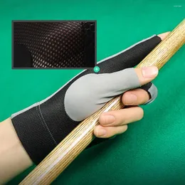 Party Favor Open Finger Billiard Rękawiczki Antiskid poliester bilardowy snooker regulowany naklejka gładki miękki przenośny trening amatorski