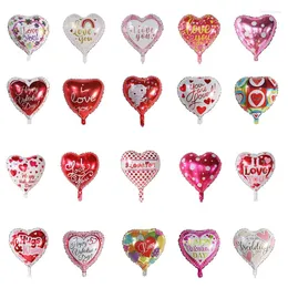 Parti Dekorasyonu 1pc 18 inç Seni seviyorum folyo balonlar düğün kalp helyum balon sevgililer günü nişan süslemeleri