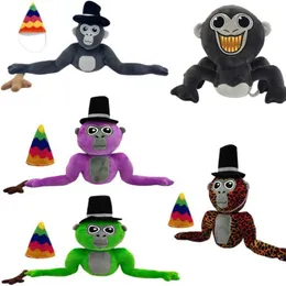 Gefüllte Plüschtiere brandneue Gorilla Tag Affen Plüsch Spielzeug niedliche weich gefüllte Cartoon Anime Home Dekoration Dolls Kawaii Kissen Geburtstagsgeschenk für Kinder T240513