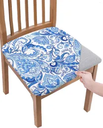 Pokrywa krzesełka Paisley Wzór stylu etnicznego poduszka na rozciąganie pokrowca do jadalni slipsovery do domu el bankiet salon