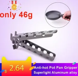 Camping Pot Pan Gripper Griff Schüssel Gripper Outdoor Kochgeschirr Tischgeschirr Anti -Pot -Pfanne Halter Picknick Home Küche Tool8896510