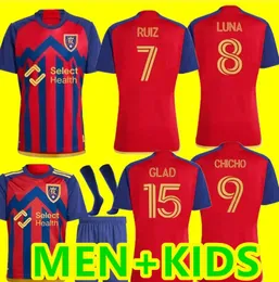 2024 2025 Rzeczywiste koszulki piłkarskie sól kreilach drewno ruiz meram cordova ciesz się Macmath Herrera Lake Home Football Shirt dla dorosłych mundur z krótkim rękawem