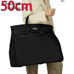 Birkis Bags 50cm Bag Hac Large Travel Capacity Leather Domineering Mens Have Logo