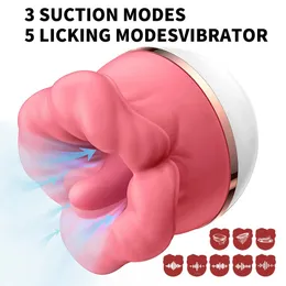 Rosensauger und Licking Vibrator weiblicher Labialstimulator Vaginalmassaget Silikon weiblicher Sexspielzeug für Erwachsene 240430