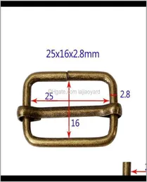 Pärlor 20st Metal Tri Glide Slide Buckles Center Bar Adjuster för läder Craft Bag Strap Webbing 25 32 38mm Belt Buckle Wmtxze TL8449711