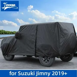 자동차 커버 Suzuki Jimny 2019 2020 2021 2022 2023 2024 UP 자동차 전신 커버 야외 방수 선 스노우 보호 커버 T240509