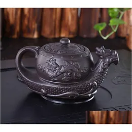 Bottiglie d'acqua s cinese yixing viola teiera argilla radizionaria tea pot vaso di grande capacità set a mano set di bolli