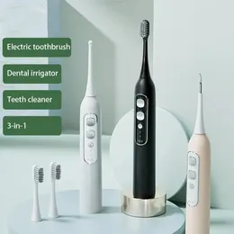 3 i 1 smart elektrisk tandborste tänder rena blekning sonisk timing tandborste med ersättare 240511