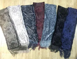 Lady Flower Velvet silk Scarf neck scarves size 14525cm 20pcs mixed 41245067830
