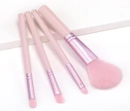 Pink Makeup Brush 4pcs Set Soft Hair Cosmetics Brushes For Powder Blusher Foundation Face Eye Shadow Cosmetic Make Up Borstes Beau7126634