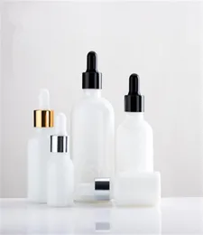 10pcs 10ml 15ml 20ml 30ml 50ml 100ml Pearl White Glass Pression Bottle Bottles Bottles Cosmetic Packaging with dropper T7278994