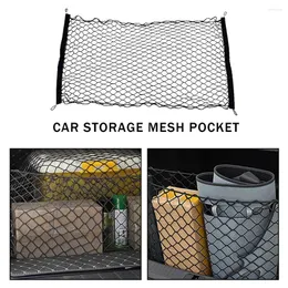 Storage Bags Car Back Rear Trunk Net Flexible Cargo Organizer Mesh Wear Resistance Auto Accessories For Luggage Pouch Bag