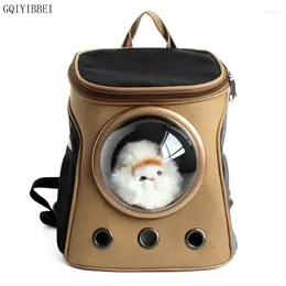 Kattbärare gqiyibbei blixtlås låses andas säkerhet bärbar resedjur bärare utrymme ryggsäck katt/hundväska apparater