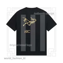 ファッションデザイナーメンズTシャツアークティックTシャツセーター高品質の鳥のブランド短袖のピュアコットンファブリック2024男性用シニアTシャツ534