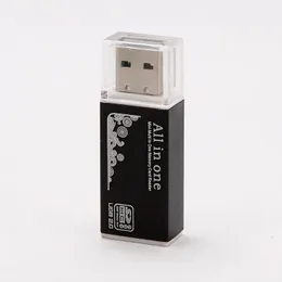 2024 4 In 1 Micro SD Kart Okuyucu Adaptörü SDHC MMC USB SD Bellek T-Flash M2 MS Duo USB 2.0 4 Yuva Bellek Kartı Okuyucular Adaptör Desteği 1. İçin