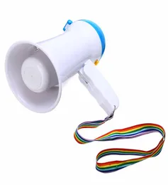 Mini vikbar megafon 5W handhållen mikrofon horn tjur högtalare förstärkare tjurhorn hållbara verktyg för guider lärare5324493