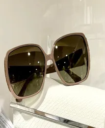 Cloe s solglasögon naken fyrkantig brun skuggade kvinnor glasögon designer nyanser med box4298118